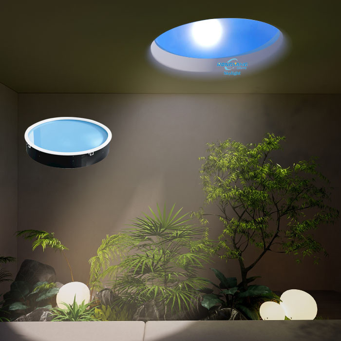 Artificial Sun Skylight Round 4ft Offering Adjustable Sunlight Simulation for Optimal Comfort