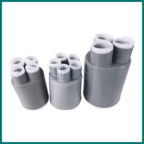 Light Grey Cold Shrink Cable Breakout Boots Silicone Rubber Material
