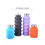 BPA Free Reusable Silicone Folding Water Bottle
