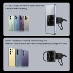 QI2 One-Piece Stretched All-Metal Design Car Magnetic Wireless Charger With 9