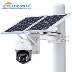 China 5V Digital Wireless 4G Solar Security Camera 5 Inch Display factory