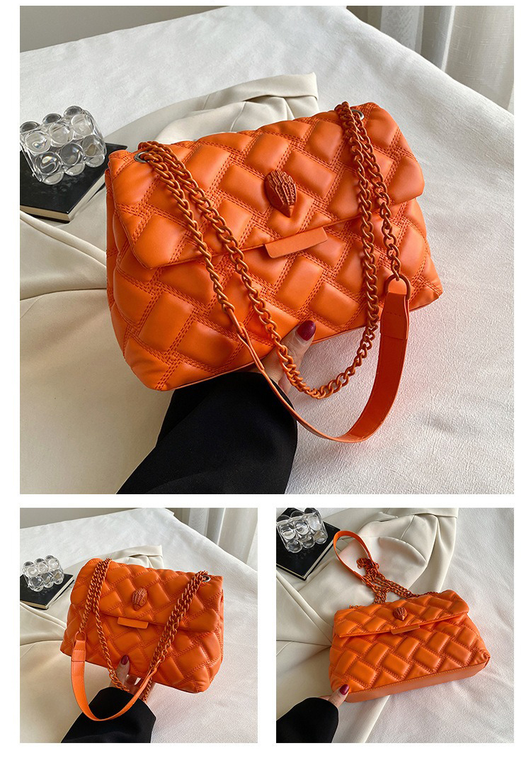 Charming Designer Rhombus Chain Bag Easy Carry Crossbody Function Leather Pu Material