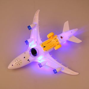DIY Assembly Airbus Aircraft Autopilot Flash Sound Musical Lighting Toys