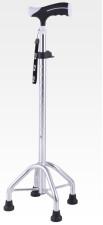 China Aluminum Adjustable Walking Sticks Four - Legged Knee Crutch For Elderly 0.6kg factory