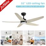 LED 5 Blade Ceiling Fan , Living Room Quiet High Speed DC Ceiling Fan