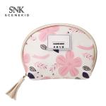 Waterproof PU Leather Flower Pattern Cosmetic Bag