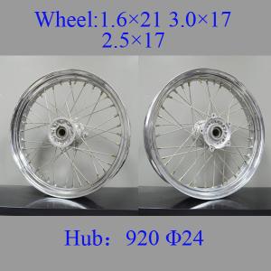 China Professional Chrome Spoke Motorcycle Wheels High Strength Impact - Resistant factory