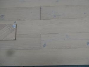 China Character European Oak engineered wood flooring, light smoked and white stained-color O factory