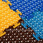 Non Toxic Sport Court Interlocking Tiles , Outdoor PP Interlocking Flooring
