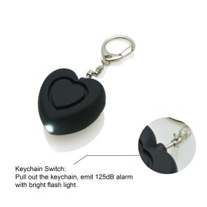 China 130dB Personal Security Alarms 40.5*23.5mm Emergency Keychain LED Light Self Defense Alarms factory
