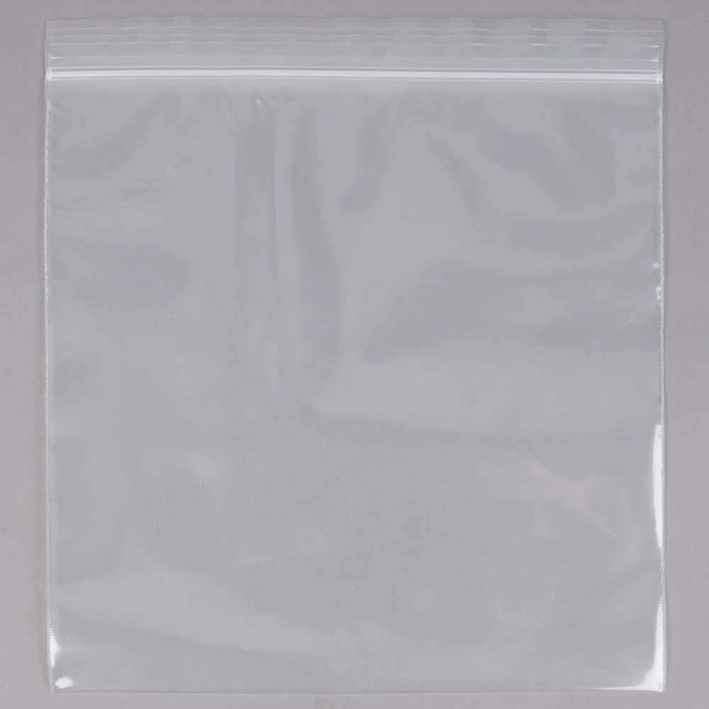 8" X 8" Heavy Weight Plastic Sealed Bags Gravure Printing Low Density