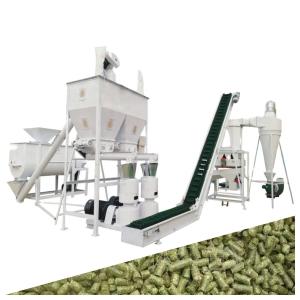 China Cow Hen Feed Making Machine Grain Alfalfa 4mm Poultry Feed Manufacturing Machine factory