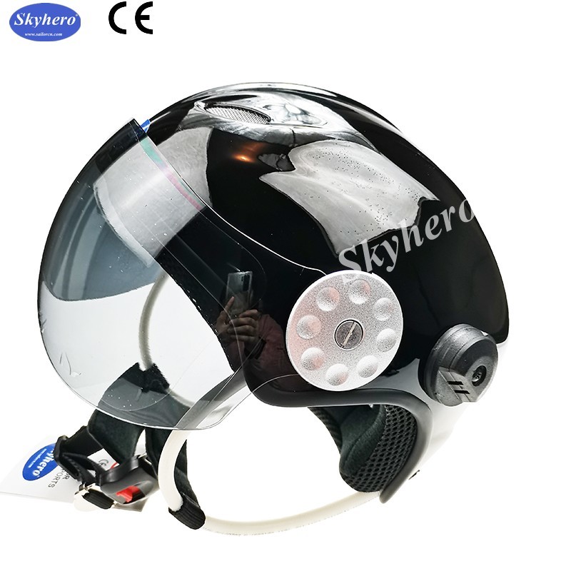 EN 966 standard Powered Paragliding helmet GD-G01Noise cancel paramotor helmet color red black white blue paramotor