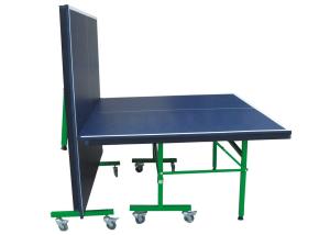 China Popular Junior Ping Pong Table For School , Single Folding Black Table Tennis Table factory