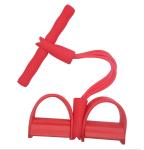 Pedal Resistance Band, 4-Tube Natural Latex Pedal Resistance Band Sit-Up Pull