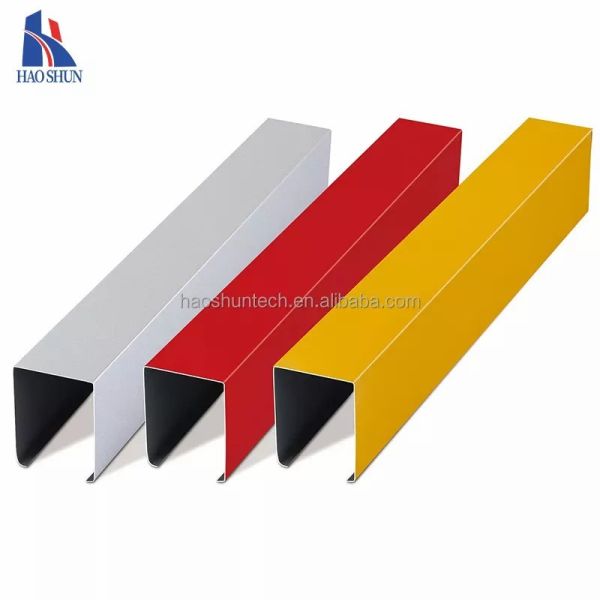 Customized Square Pass Aluminum Baffle Ceiling Fireproof Aluminum Square Tube