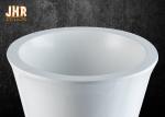 Three Size Glossy White Fiberglass Pot Planters Flower Planters Floor Vases