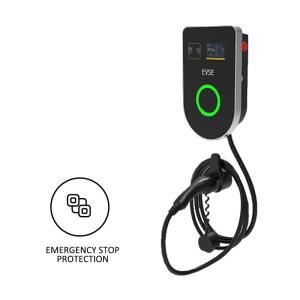 China Roadside Wall Mounted EV Charger 30 Amp For Electric Vehicle factory