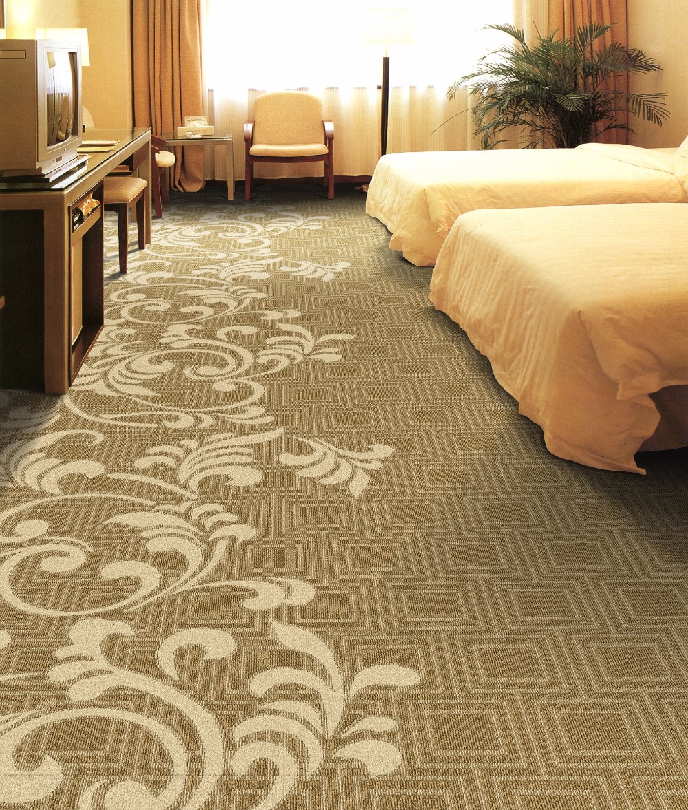 High cut low loop plain style carpet for Hotel room and Home