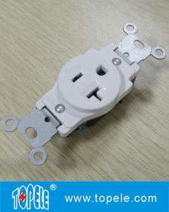 China Residential Grade Plastic Single Receptacle / Duplex GFCI Receptacles Wall Socket factory