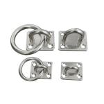 Stainless Steel Round Ring Diamond Pad Eye Plate Rigging Hardware Zinc Plated