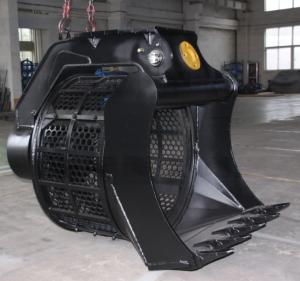 China 2.1m3 Soil Screener For Excavator Screening Bucket 1500kg Agriculture factory