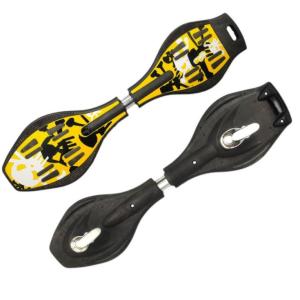 China YOBANG wholesale OEM yellow plastic waveboard caster board skateboard kids gift factory