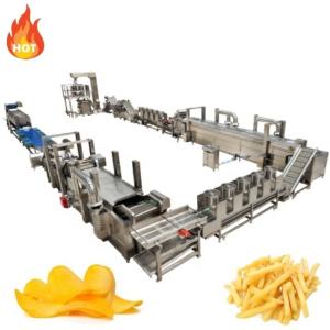China Potato Chips Processing Industry Fully Automatic Frozen French Fries Production Line factory