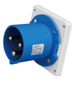 China Waterproof Ip44 Plug Socket , Screwless 3 Pin Industrial Plug Connector factory