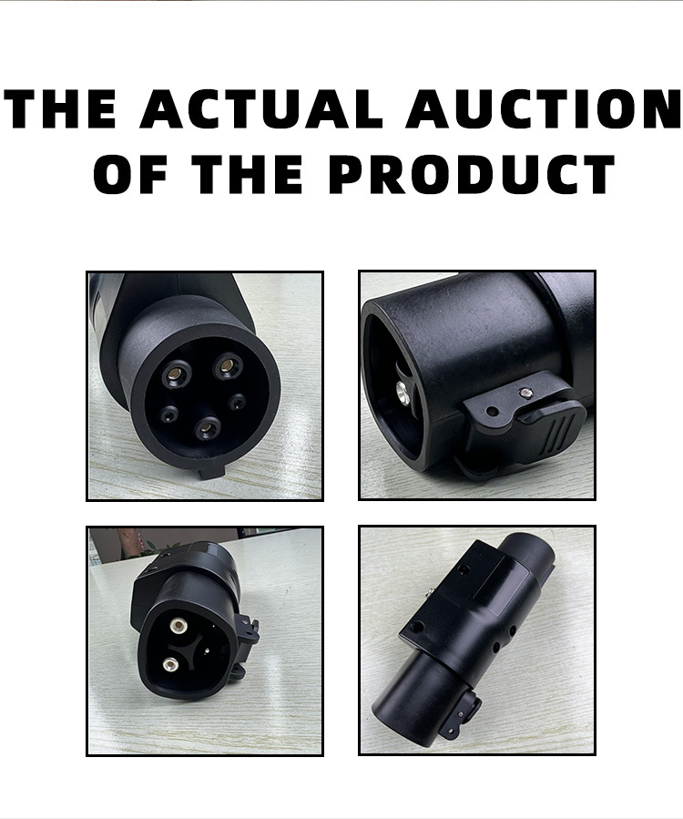 E-Mingze EV Adapter Tesla to J1772 Max 48A 250V Type1 Car EV Charger Connector and for Electric Vehicle Car Charging
