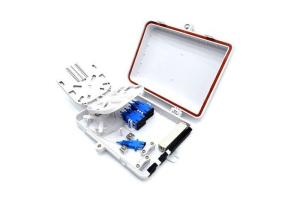 China SC / LC Fiber Optic Termination Box , 1 * 4 / 1 * 8 PLC Splitter Fiber Optic Cable Termination Box factory