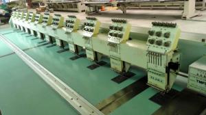 China Second Hand Commercial Embroidery Sewing Machine With Automatic Color Changing factory