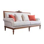 Hotel Sofa Lobby Reception furniture made by Birch wood carving frame Hige