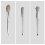 Eyelash Eyebrow Facial Synthetic Makeup Brush Gray Color 15*23*3cm Size