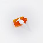 100ml 3.38oz Orange Plastic Square Bottle for Toner Shampoo