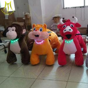 China Hansel kiddie outdoor stuffed battery powered animal walking rides for sale factory