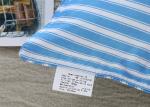 Blue Geometric Stripe 60x60cm 4cm Down Sofa Cushion