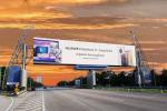 Outdoor Advertising Sign Highway Billboard Gantry Steel Structure