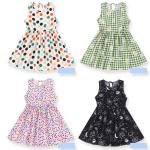 Children's Dress Clothing Girls Floral Print Dress Cartoon Printing Princess