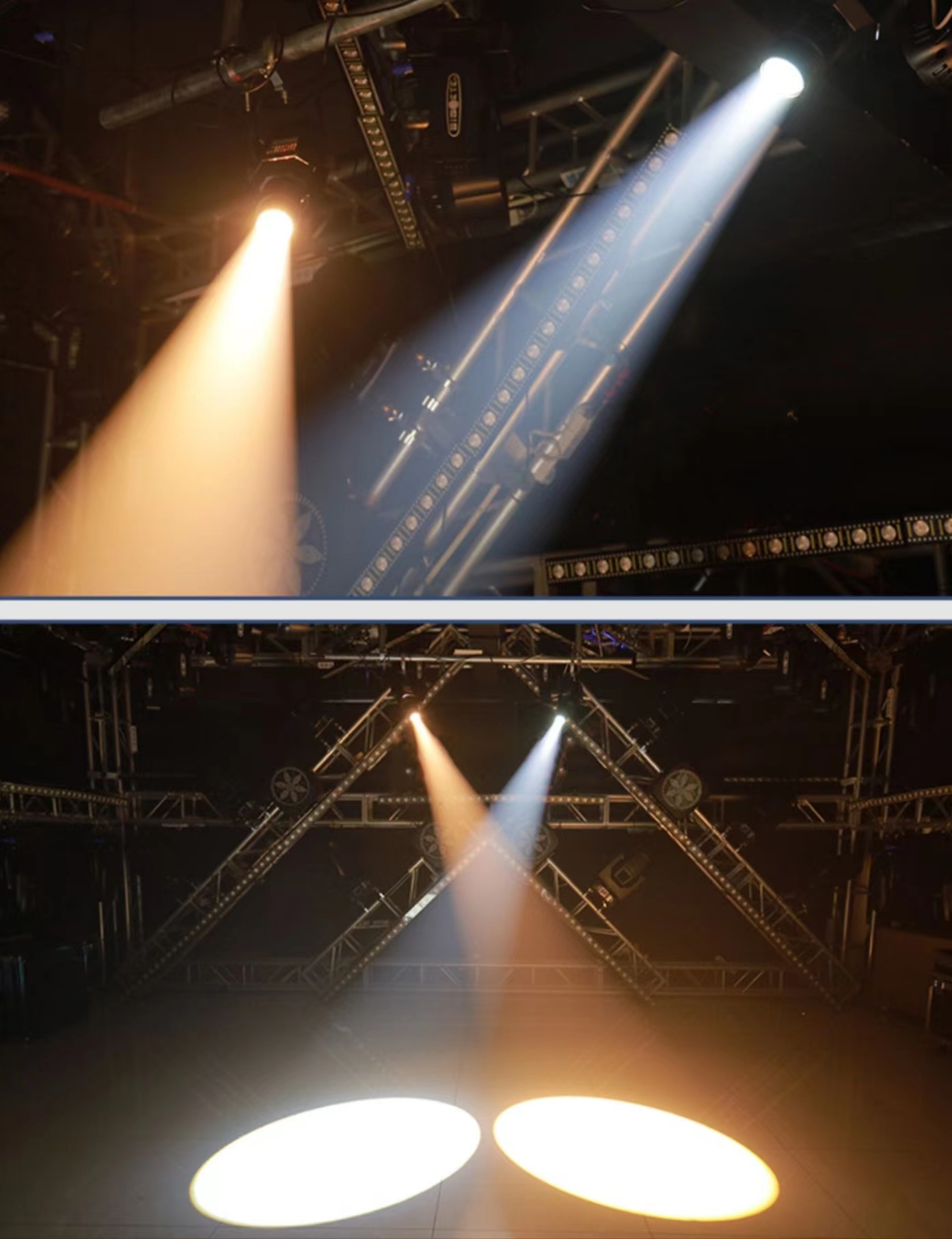 Professional 300W 200W Warm White COB LED Stage Light for DJ Disco Club and Audience