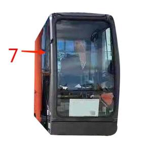 China HITACHI Tempered Cab Glass For Diggers Right Side Excavator Glass Replacement factory