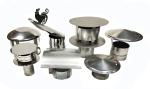 0.45mm 6" Twin Wall Spigot Lock Chimney Vent Cover Cap Shield