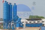 HZS75 Stationary Concrete Batching Plant With 2 * 30kw High Mixing Intensity
