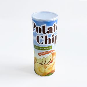 Eco Friendly Custom Potato Chip Food Paper Tube Packaging With Express Shipment And Customizable Design