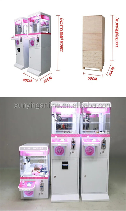 30KG Mini Claw Machine With Bill Acceptor US PLUG for Arcade Entertainment Center