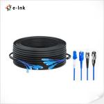 OS2 9/125uM 6 Core Single Mode Armored Fiber Patch Cable 100 Meters FC To FC