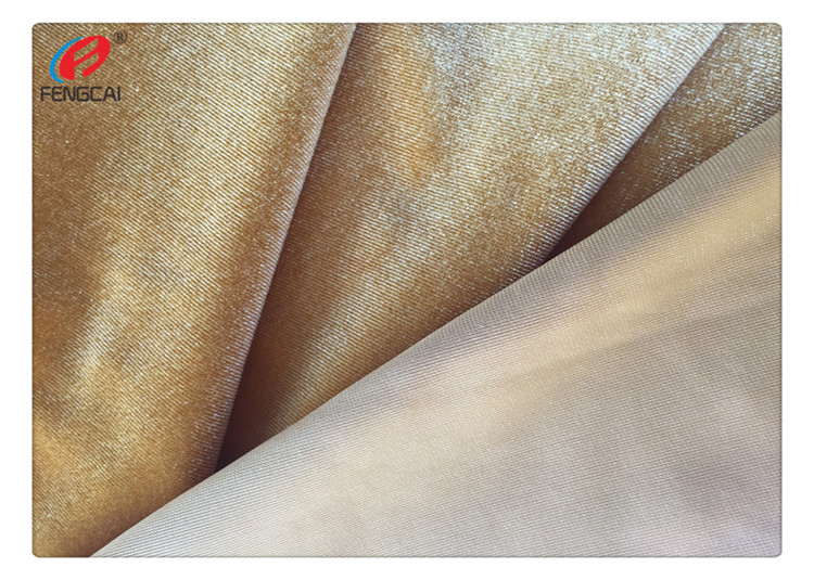 Customized Shiny Crushed Spandex Velvet Fabric For Garment Dress
