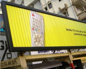 China wholesale big size aluminium trivision rolling board advertising factory