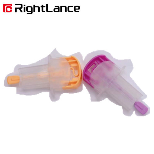 30g 1.5mm Glucose Meter Parts Single Use Lancets Disposable Purple Transparent