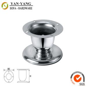 China 60mm high durable furniture hardware iron metal trumpet shaped sofa feet SL-017 factory